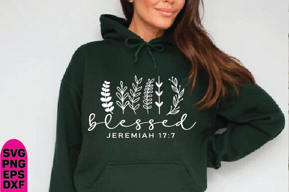 Blessed SVG Graphics for Faith T-Shirt Designs
