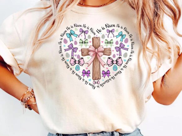 Christian Easter Coquette Heart Png: Graphics & T-Shirt Designs