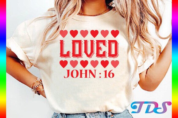 Christian Retro Valentine's Day Graphics for T-Shirt Designs