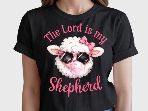 Christian Sheep Graphics for T-Shirt Designs