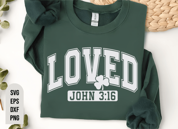 Christian St Patricks Loved John 3 16SVG Review