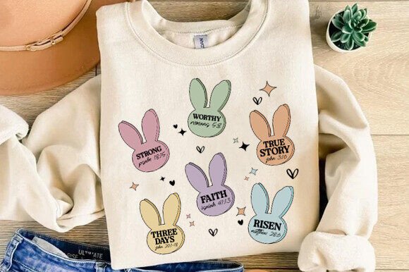 Easter Day SVG: Christian Graphics for T-Shirt Designs
