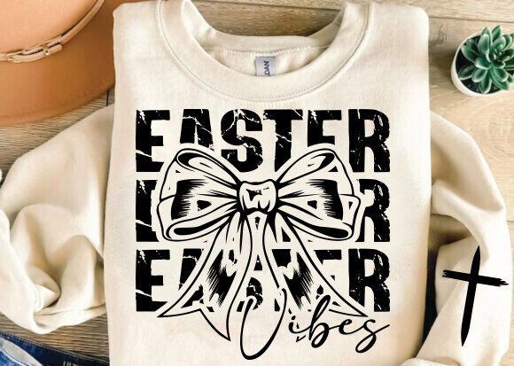 Easter Vibes SVG PNG Graphics for Christian T-Shirt Designs