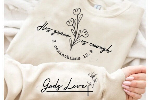 Elegant Christian Quote SVG: Graphics & T-Shirt Designs