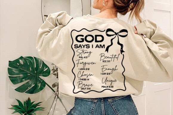 God Says I Am Coquette SVG: Graphics & T-Shirt Designs