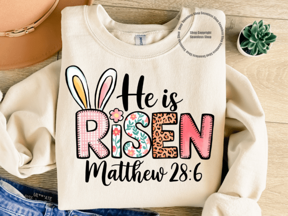 He is Risen Bible Graphics for T-Shirt Designs