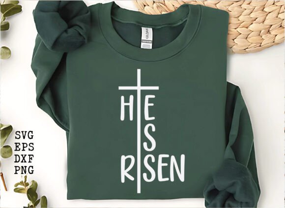 He Is Risen Graphics for Christian T-Shirt Designs
