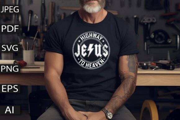 Highway Jesus to Heaven Shirt Design Graphics Review