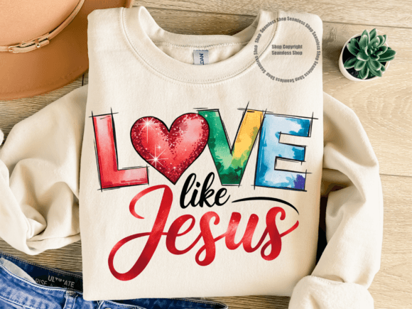 Jesus Love PNG: Sequin Heart Design Review