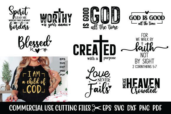 Jesus SVG Bundle: Graphics for Faith T-Shirt Designs