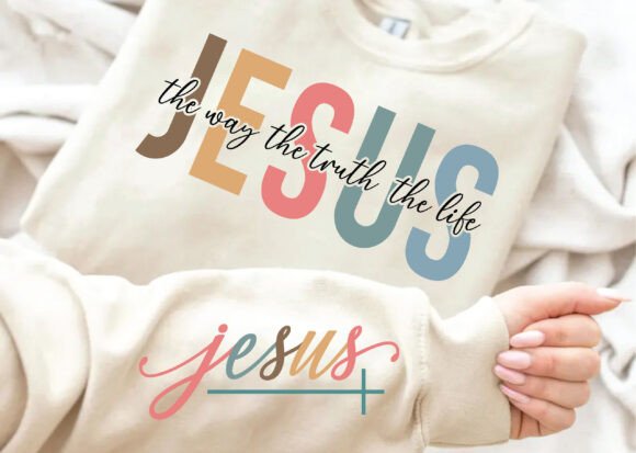 Jesus SVG Graphics for Faith T-Shirt Designs