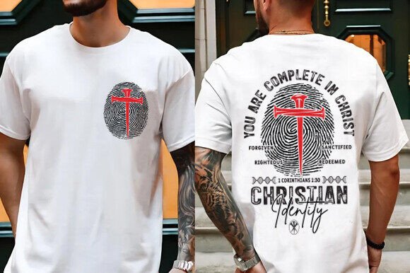 Man of Faith PNG: Graphics for T-Shirt Designs
