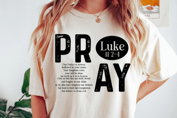 The Lord's Prayer SVG: Boho Graphics for T-Shirt Designs